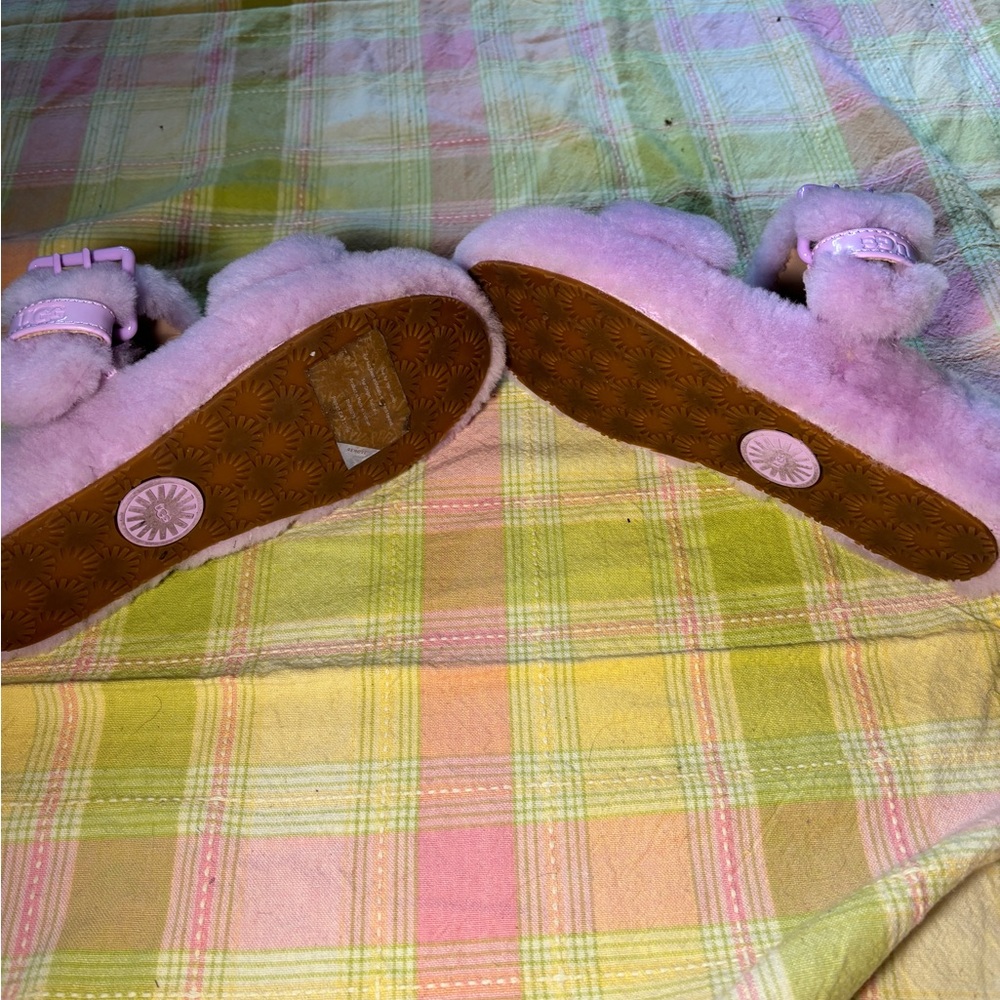 Like New Ugg Fuzz Yeah Slipper Slides - image 2